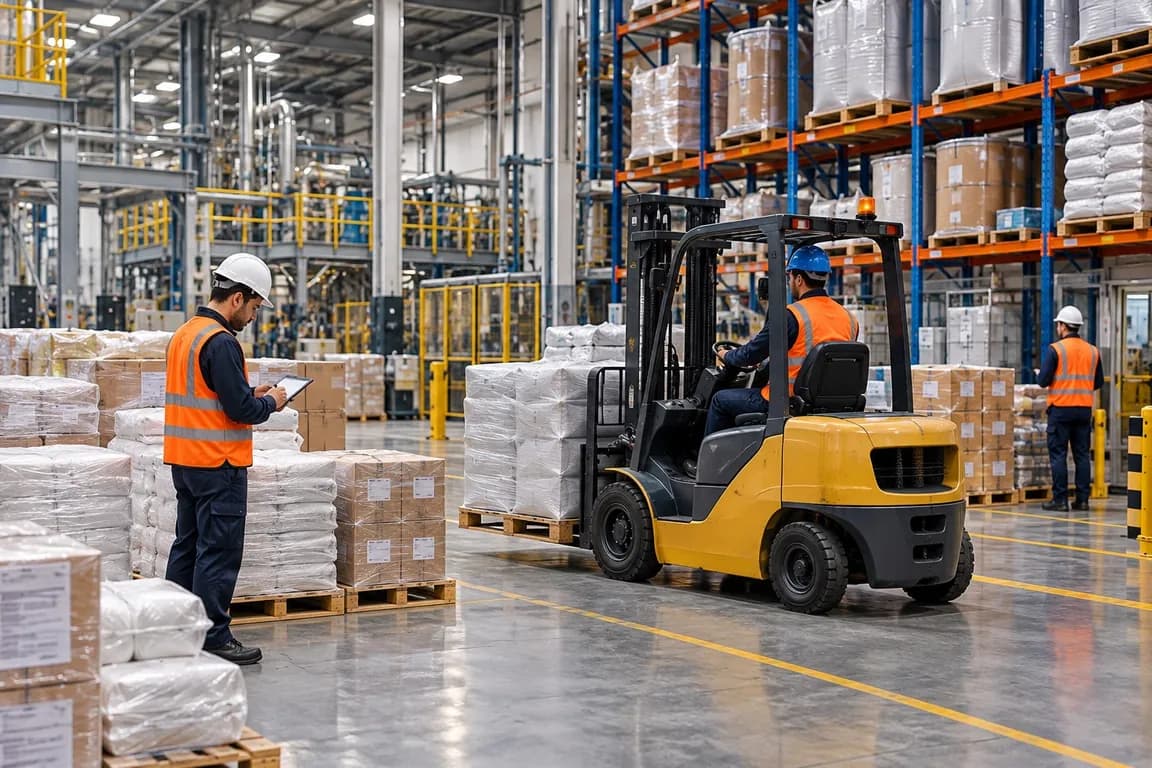 Gestión de inventario de materias primas en operación in house dentro de instalación industrial