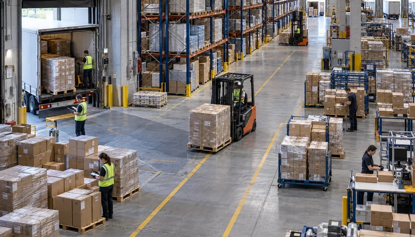 Operación logística integral: recepción, almacenamiento, preparación y despacho
